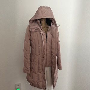 Calvin Klein pink fitted puffer jacket. NWOT